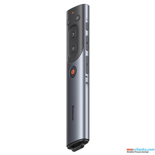 Baseus Orange Dot AI Wireless Presenter – Grey (6M)